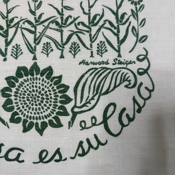 Harwood Steiger Mi Casa Es Su Casa Linen Towel - Picture 5 of 8